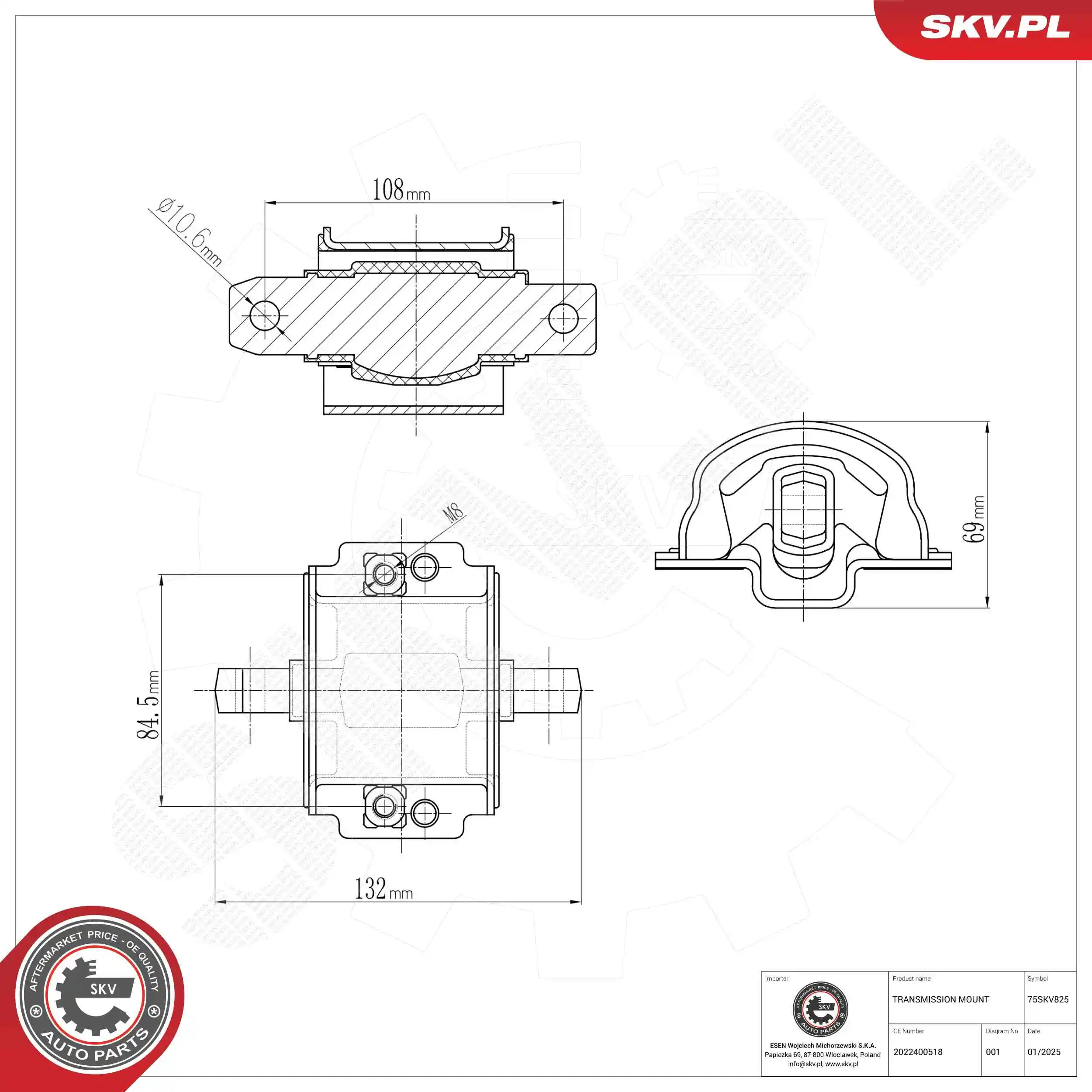 Mounting, automatic transmission